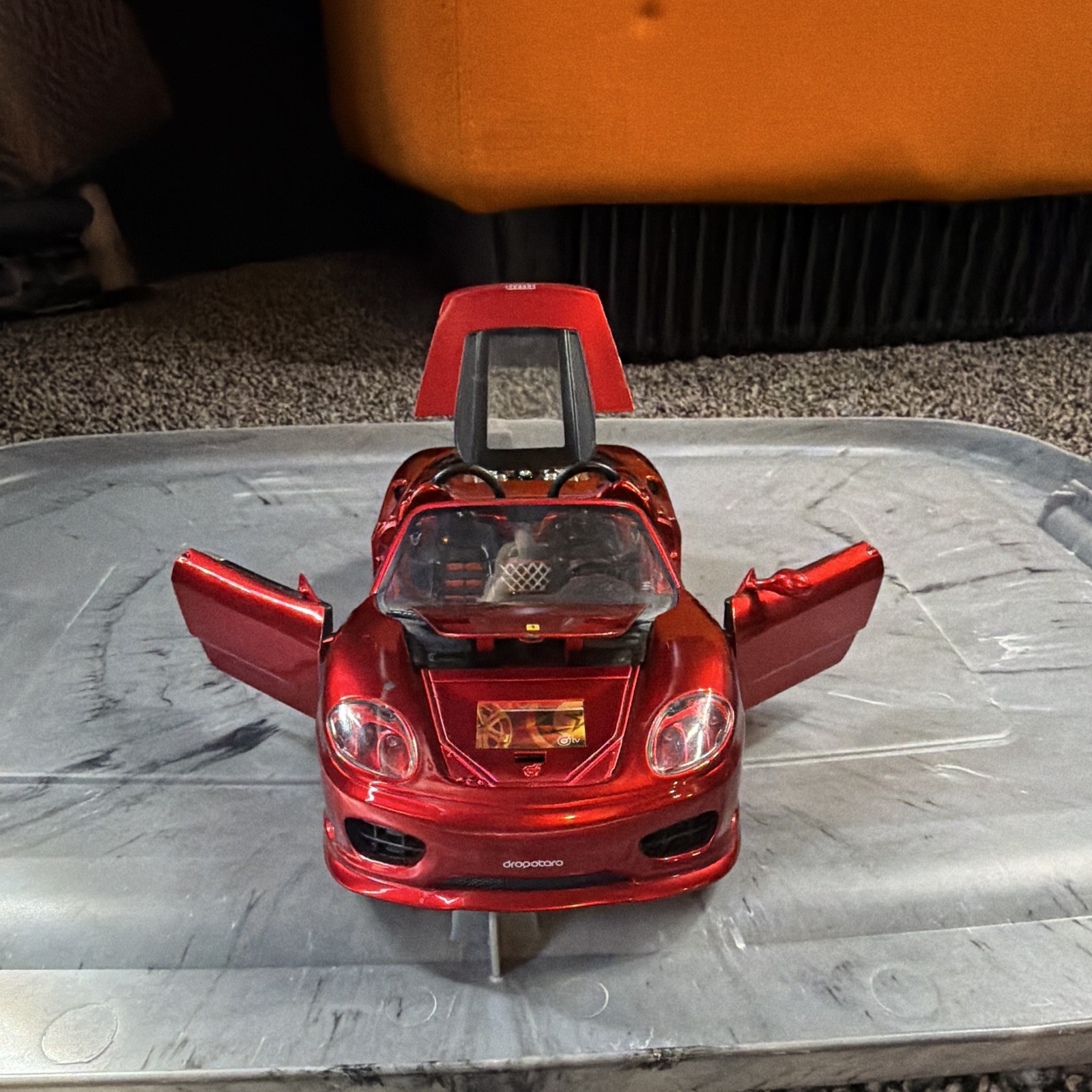 Mattel Hot Wheels Drop Stars Ferrari 360 Spider 1:20 Scale Metallic Red – Loose-