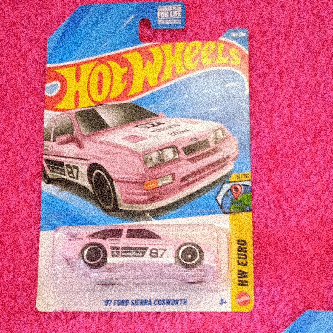 Hot Wheels HW Euro ’87 Ford Sierra Cosworth 1:64 Pink/White Diecast Unopened STH