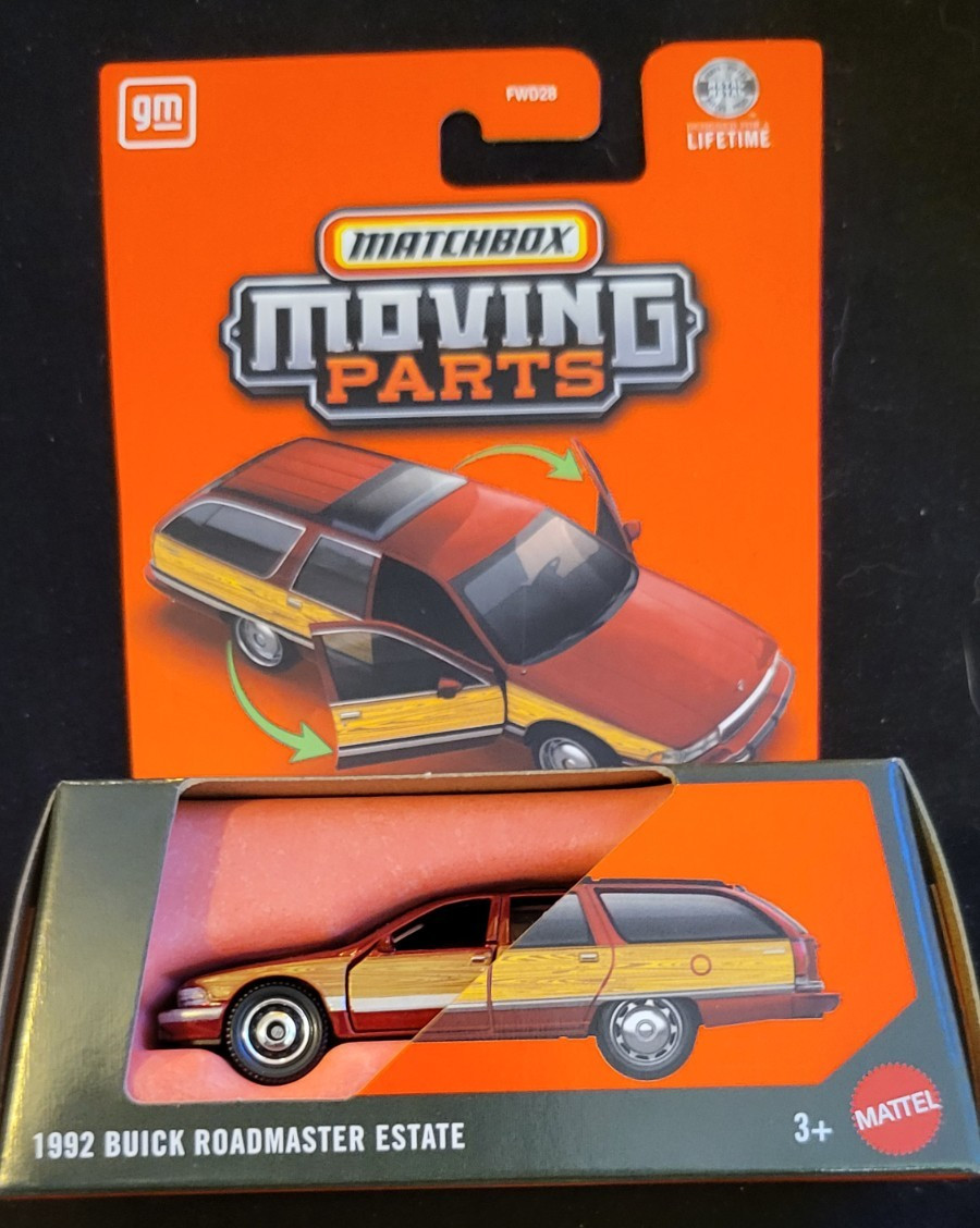 2026 Matchbox Moving Parts 1992 BUICK ROADMASTER ESTATE Wagon Red NEAR MINT
