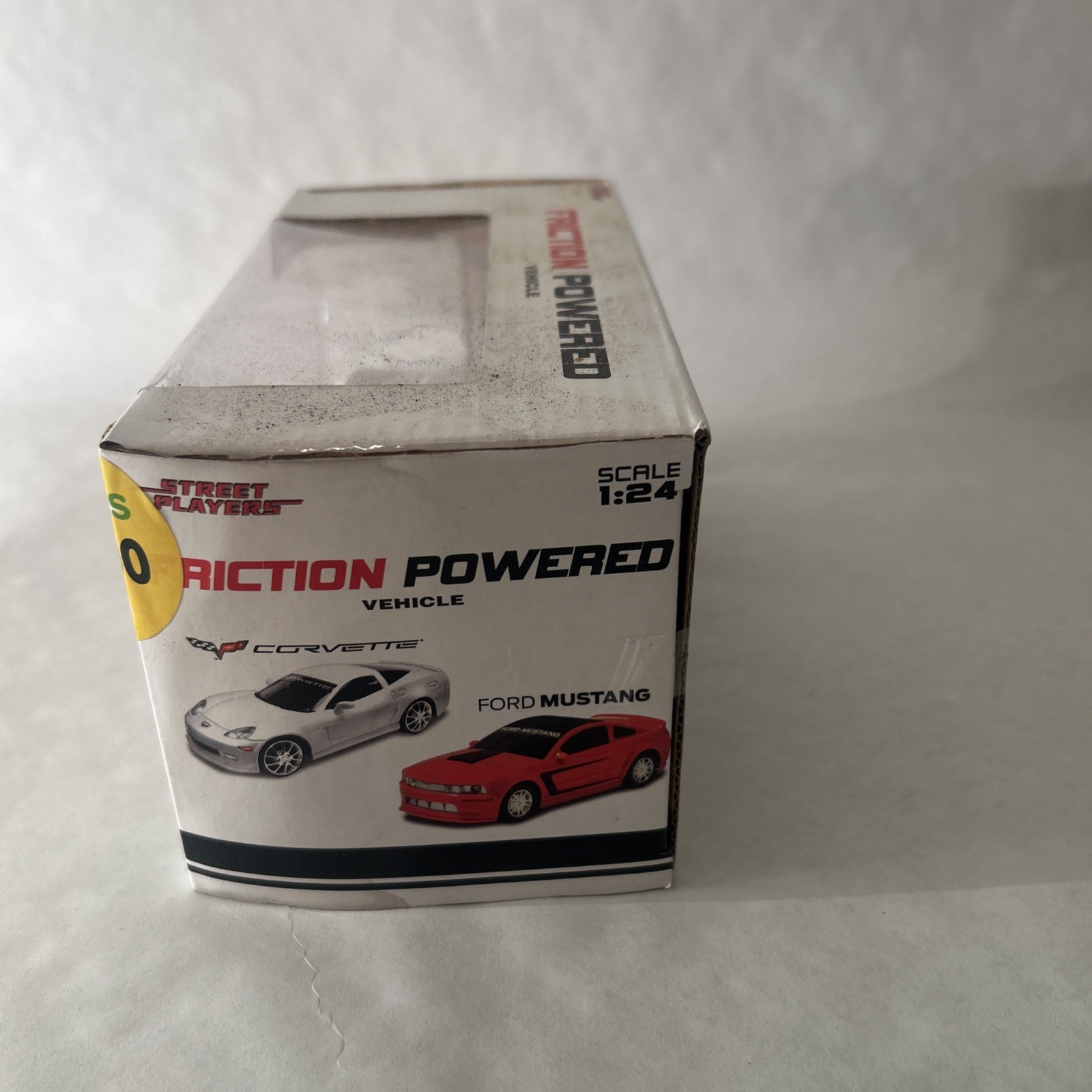 Corvette C6.R 1:24 Scale Licensed Friction Toy Car White New In Box