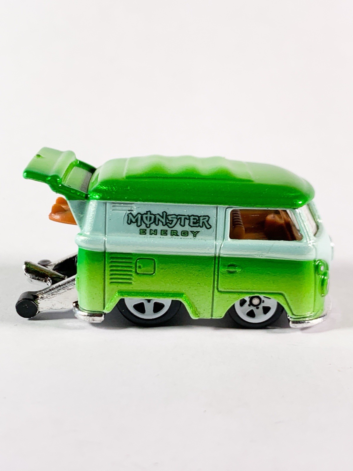 Hot Wheels Custom Kool Kombi MONSTER ENERGY VW Bus Real Riders Rubber Tires