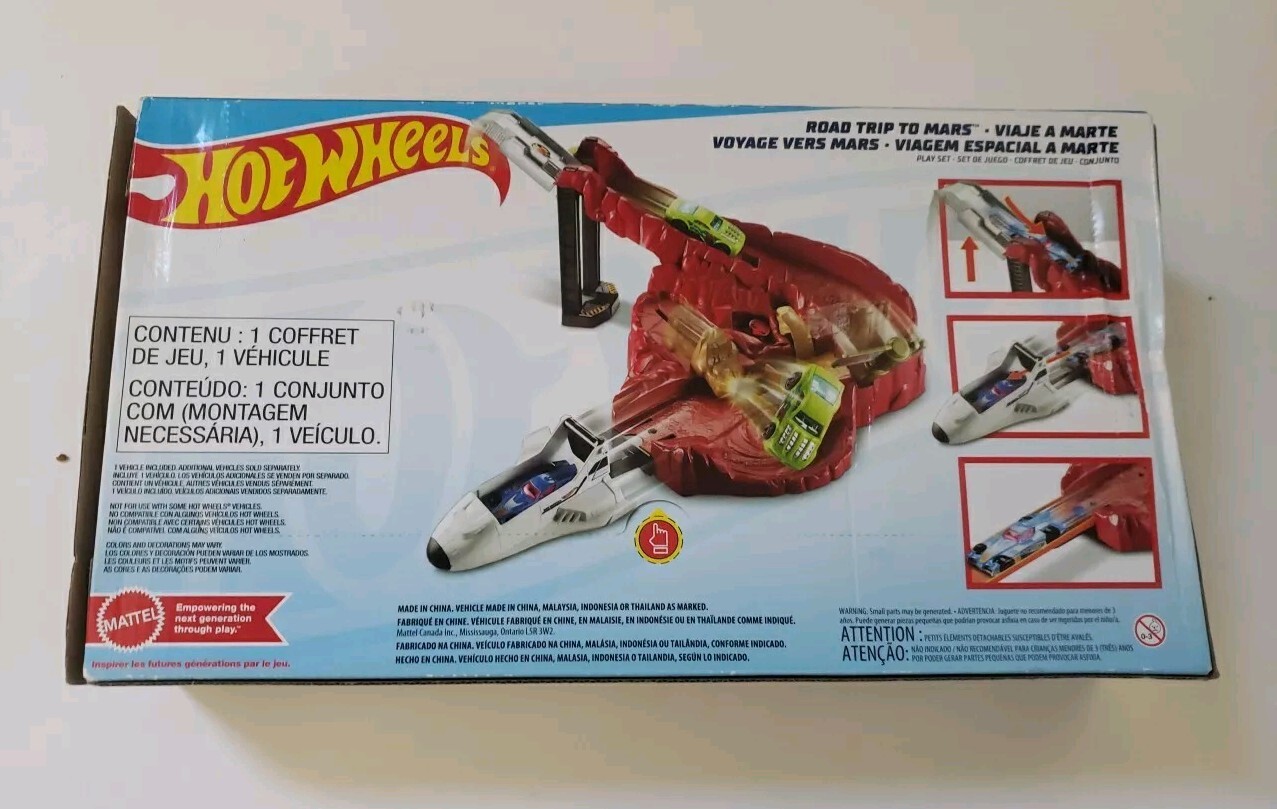 Hot Wheels Road Trip To Mars Slightly Damaged Box Please See Photos