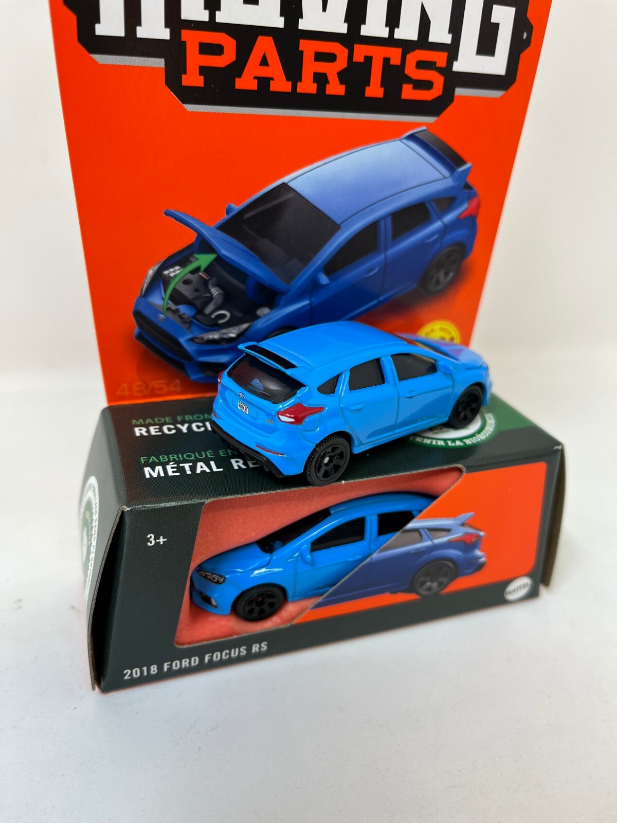 2018 Ford Focus RS * BLUE * 2024 Matchbox Moving Parts Case M HA301