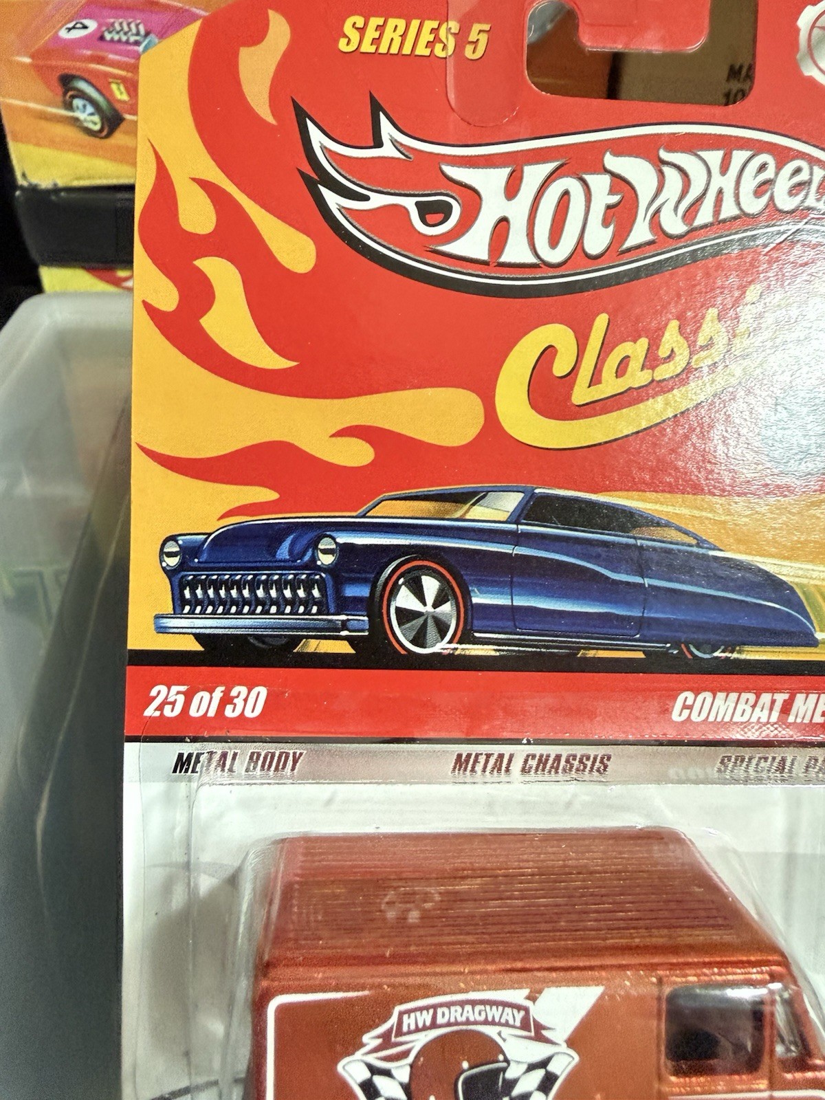 Hot Wheels Classics Series 5 – Combat Medic, Orange, non mint card