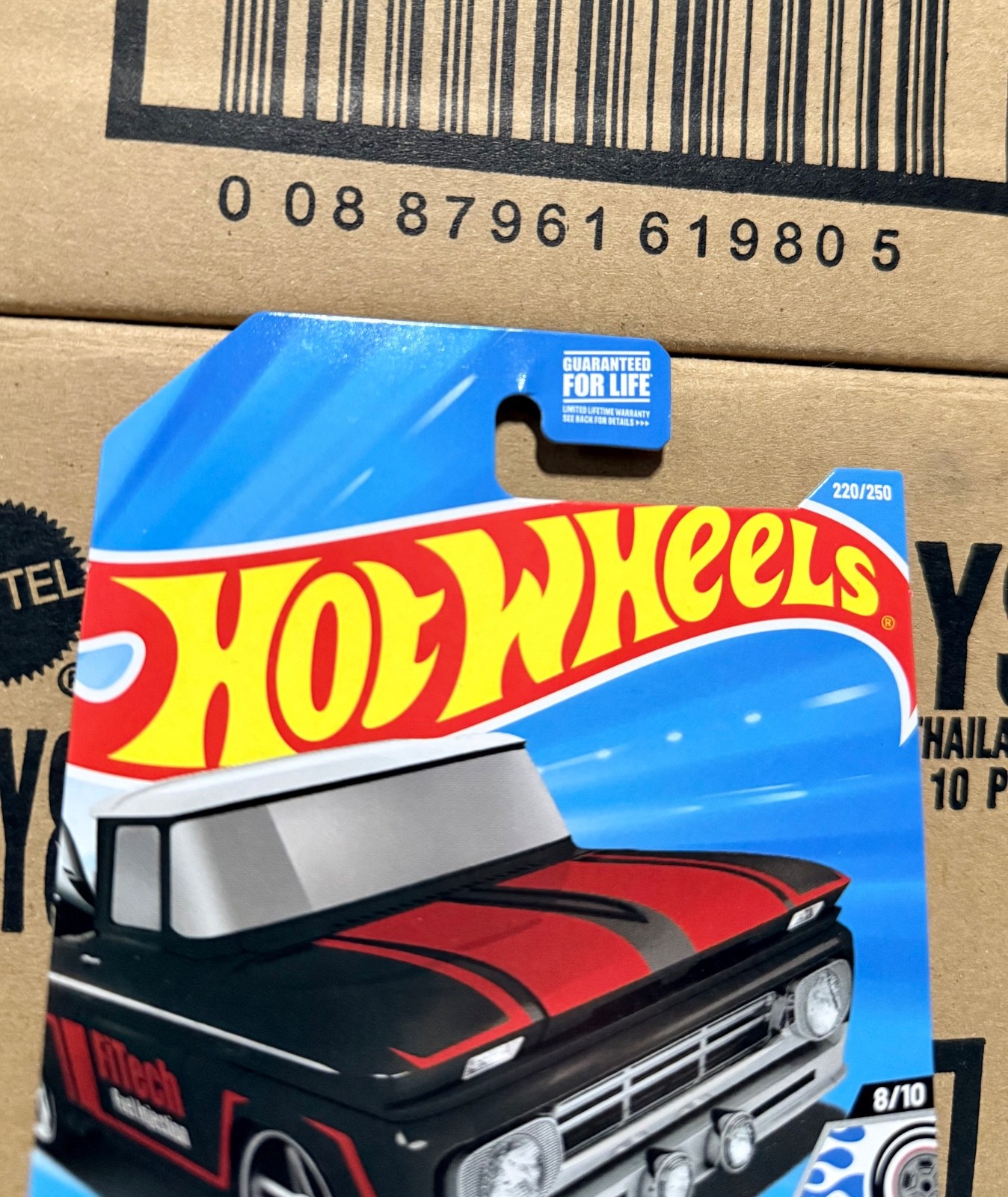 Hot Wheels Custom ‘62 Chevy Pickup #220/250 Rod Squad 8/10 FiTech J Hook Crease