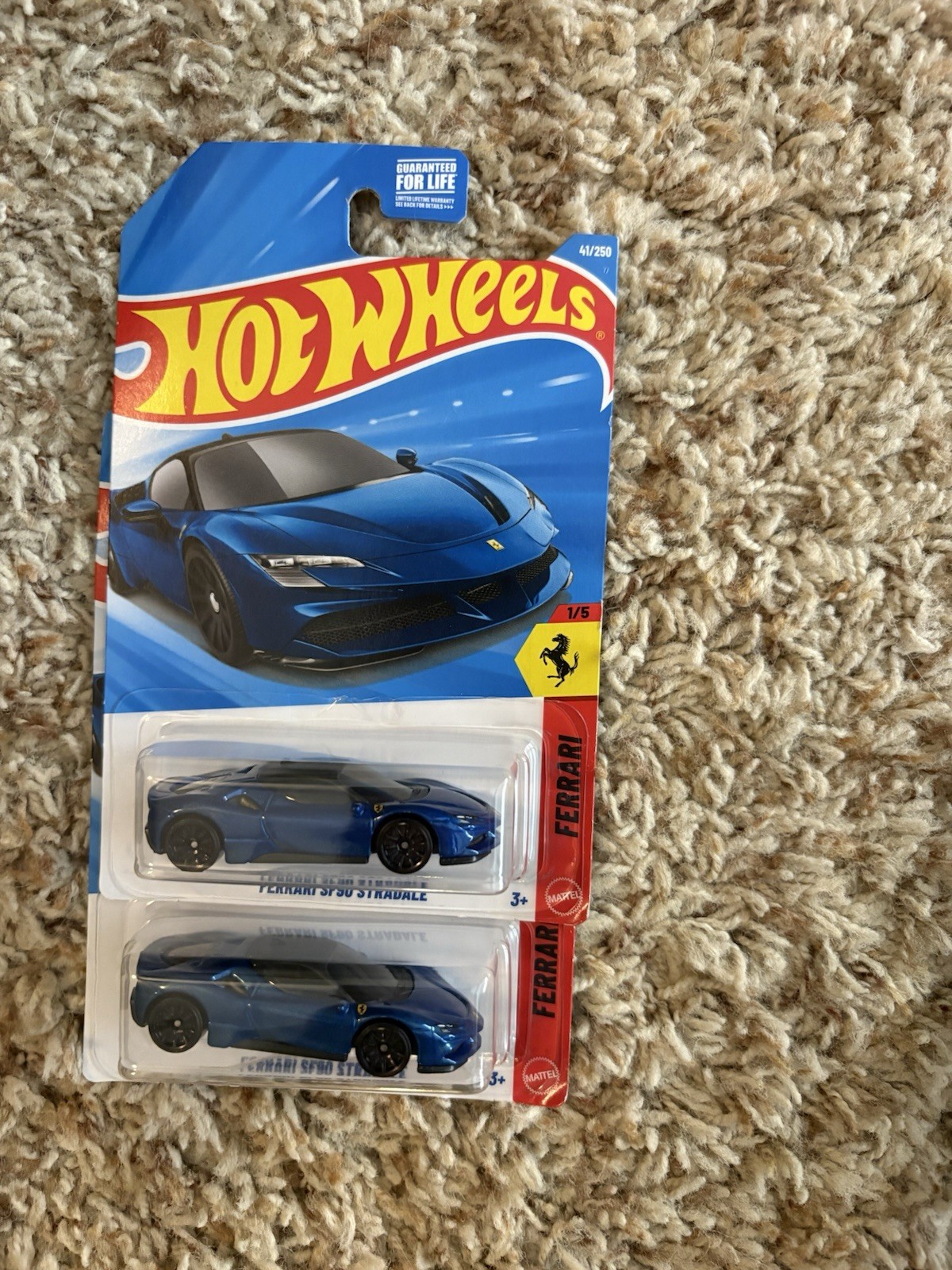 Hot Wheels Ferrari SF90 Stradale Blue 1:64 Diecast Unopened Box 2024