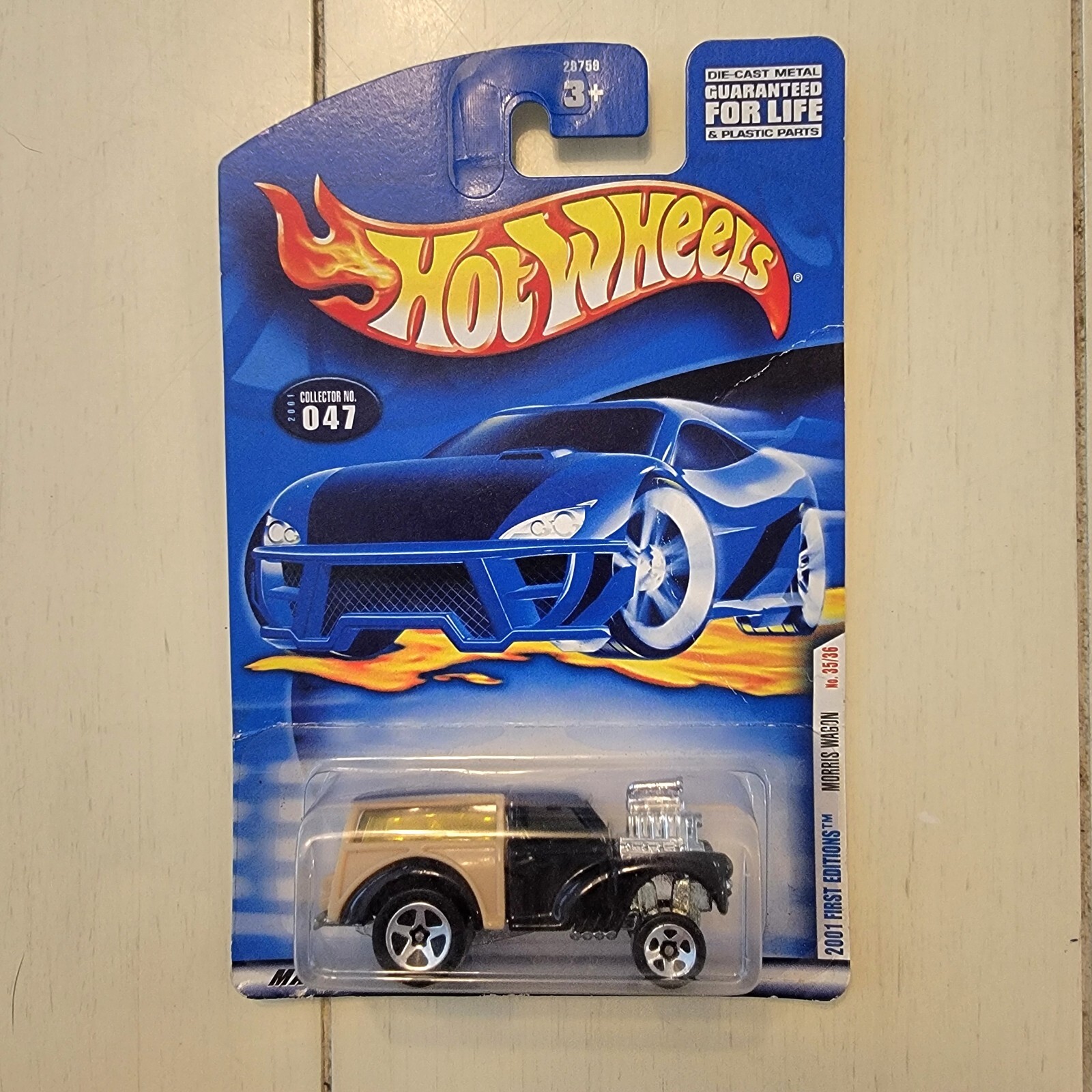 2001 Hot Wheels Morris Wagon First Editions Collector #047 Black/Tan