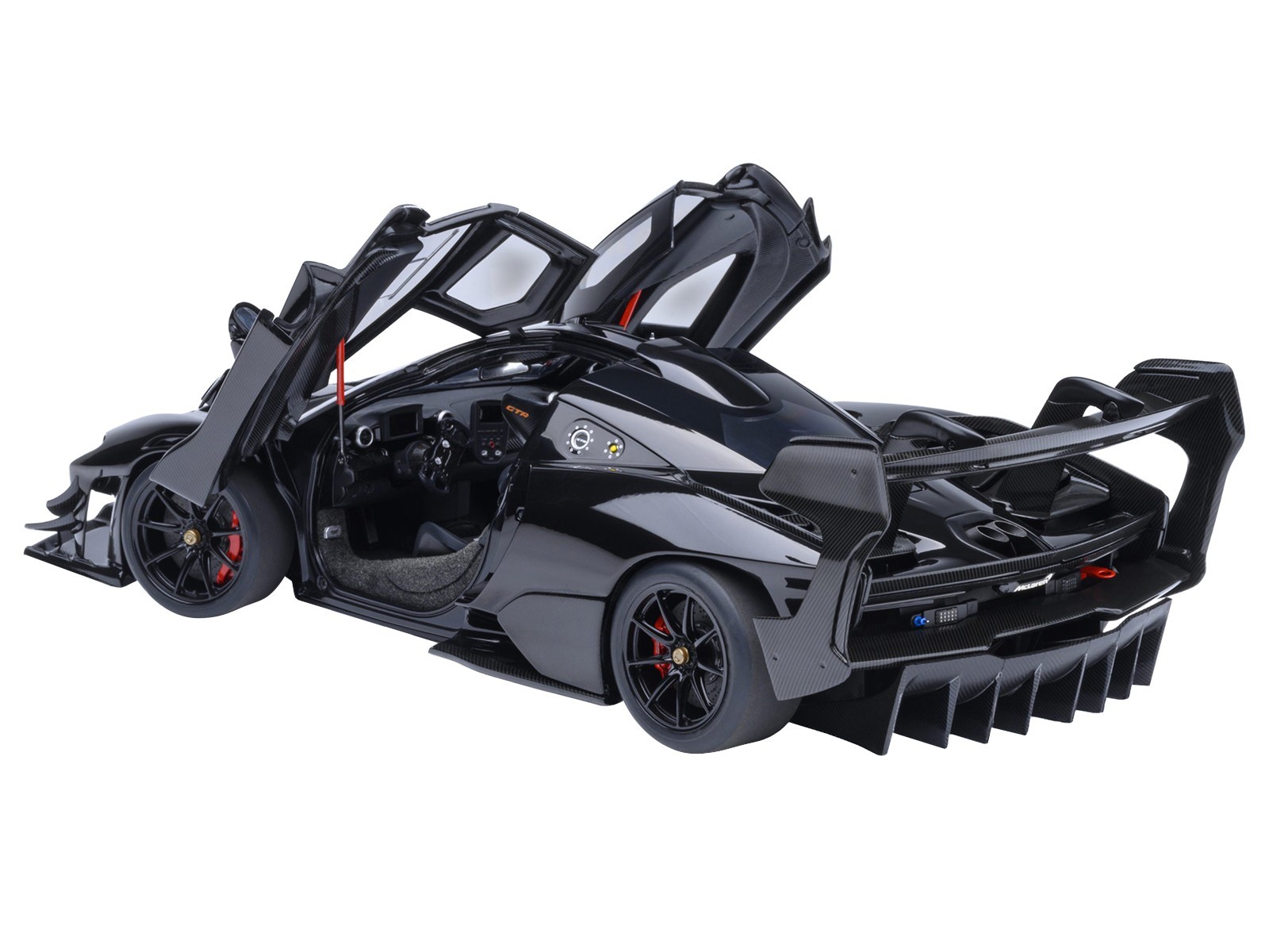 MCLAREN SENNA GTR ONYX BLACK 1/18 MODEL CAR BY AUTOART 81954