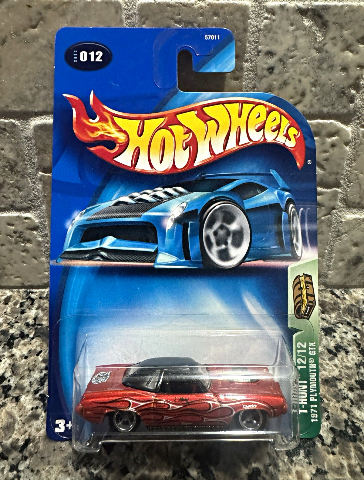 Hot Wheels Treasure Hunt T-Hunt 1971 Plymouth GTX 1:64 Diecast Red Unopened