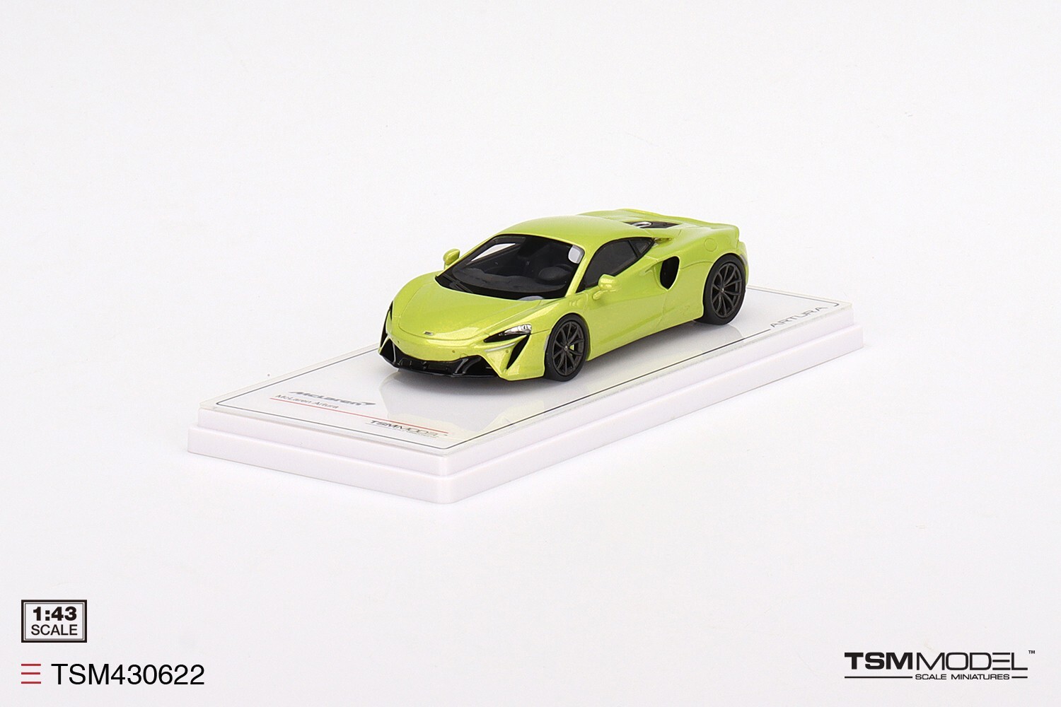 TSM430622 TSM-Model: 1/43 McLaren Artura Hybrid Flux Green /Black Interior 2021