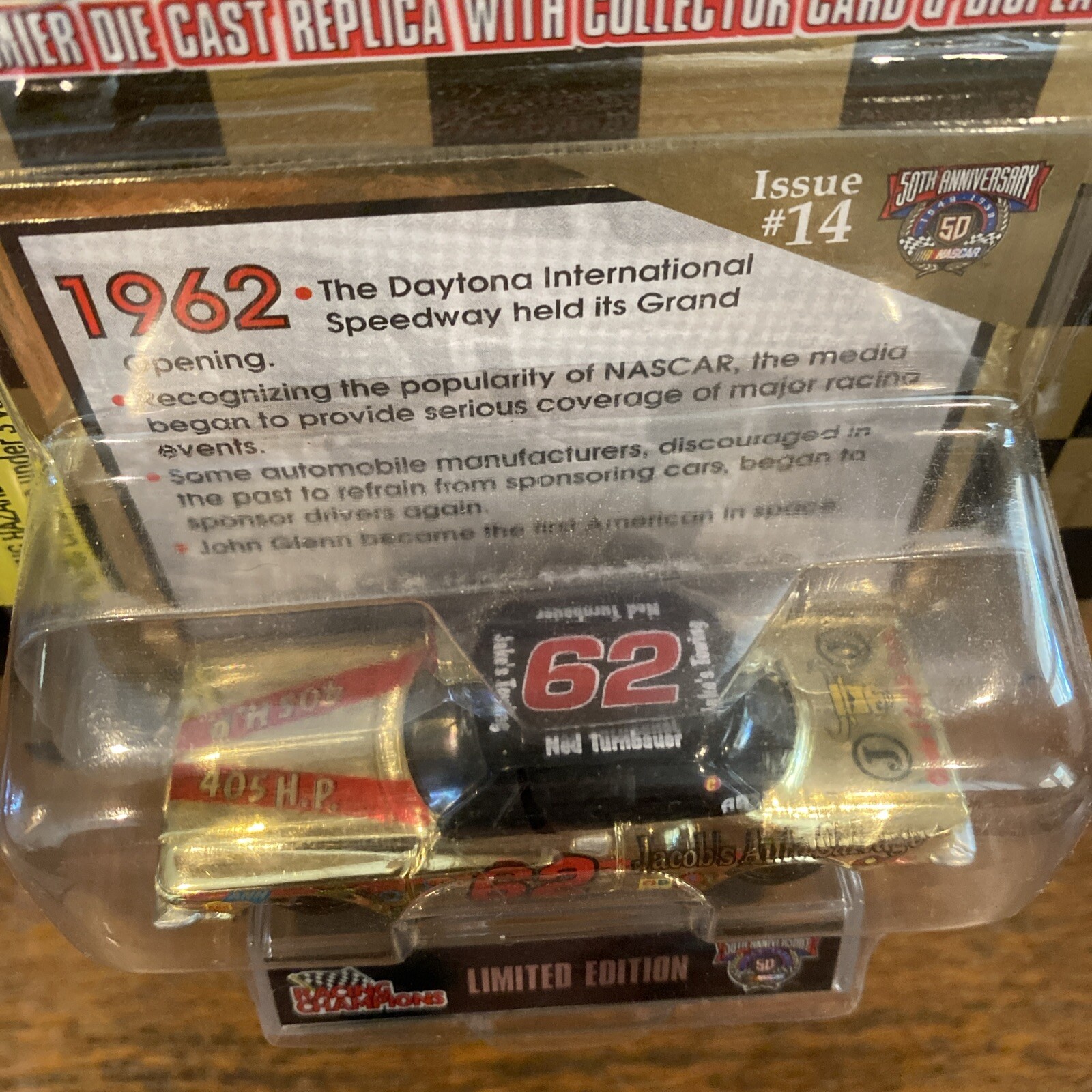 Racing Champions NASCAR 50 Years • Gold Series • Ned Turnbauer #62 • Issue 14