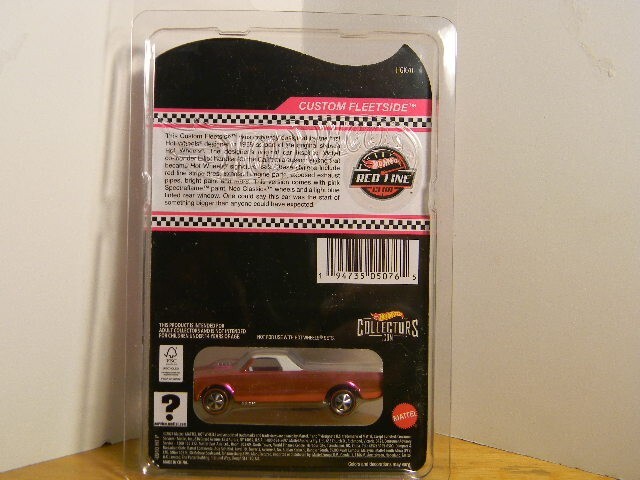 2022 Hot Wheels RLC “CUSTOM FLEETSIDE” Pink, Unopened Blister Package