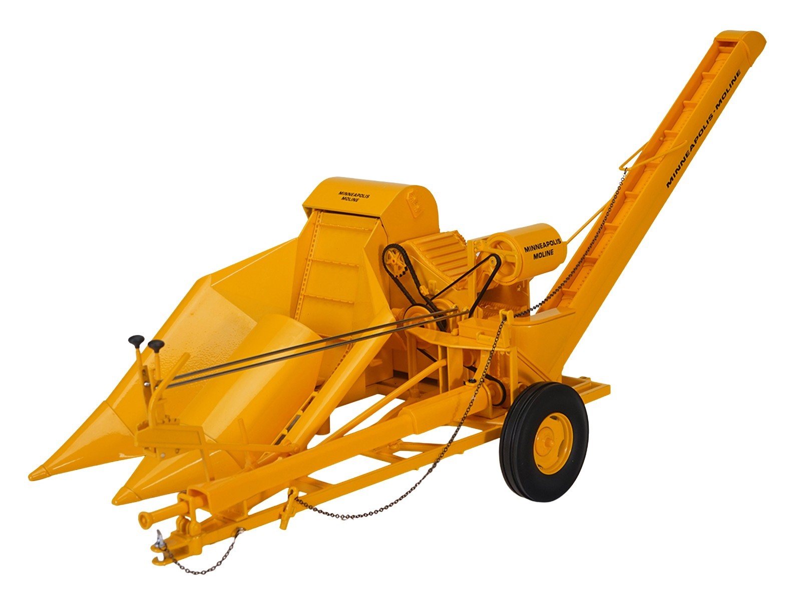 MINNEAPOLIS MOLINE H320 CORN PICKER YELLOW 1/16 DIECAST MODEL SPECCAST SCT994