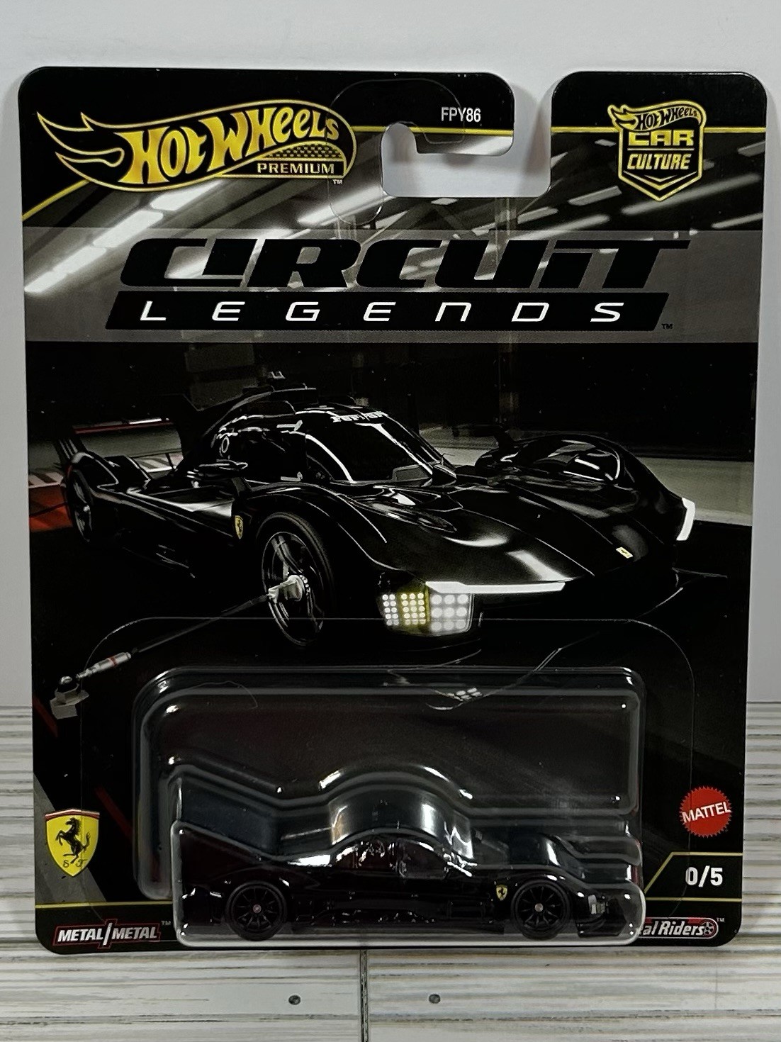 2025 Hot Wheels Premium Circuit Legends Ferrari 499P Black Chase 0/5 w/Protector