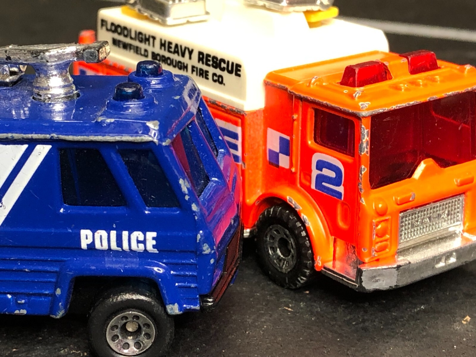 6 VTG Matchbox 1:63 1:69 POLICE/FIRE RESCUE CARS Camaro Z-28 FORD LTD AS-IS