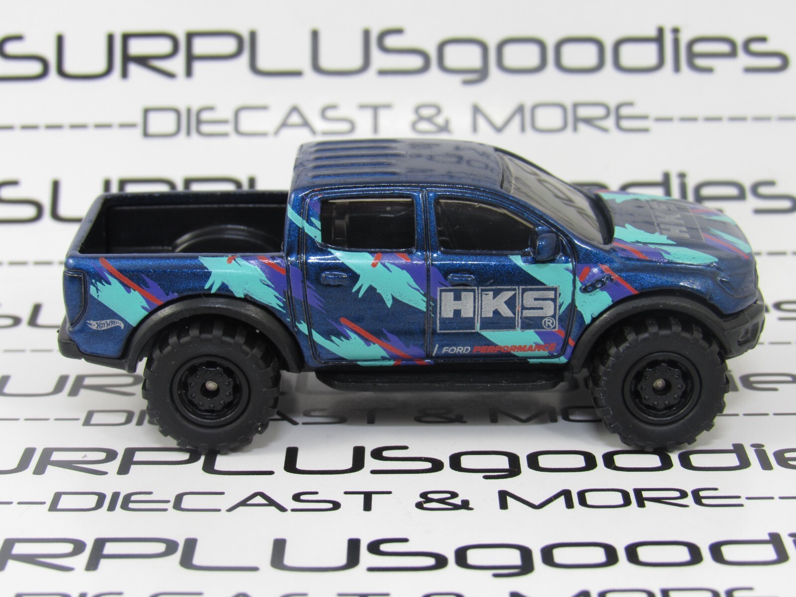 Hot Wheels LOOSE 2019 ’19 FORD RANGER RAPTOR HKS Custom Swap w/Real Riders
