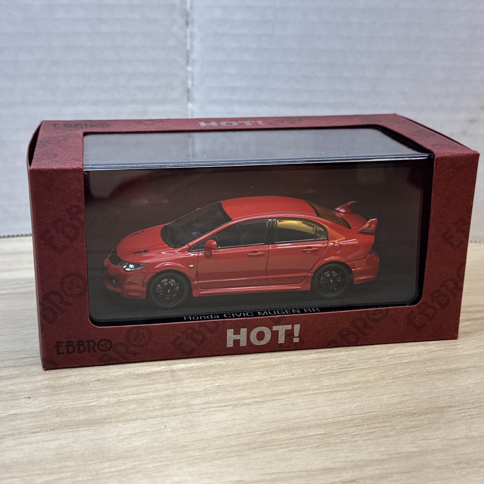 EBBRO HOT! 1:43 Honda Civic Mugen RR FD2 Type R Red Diecast Model Rare