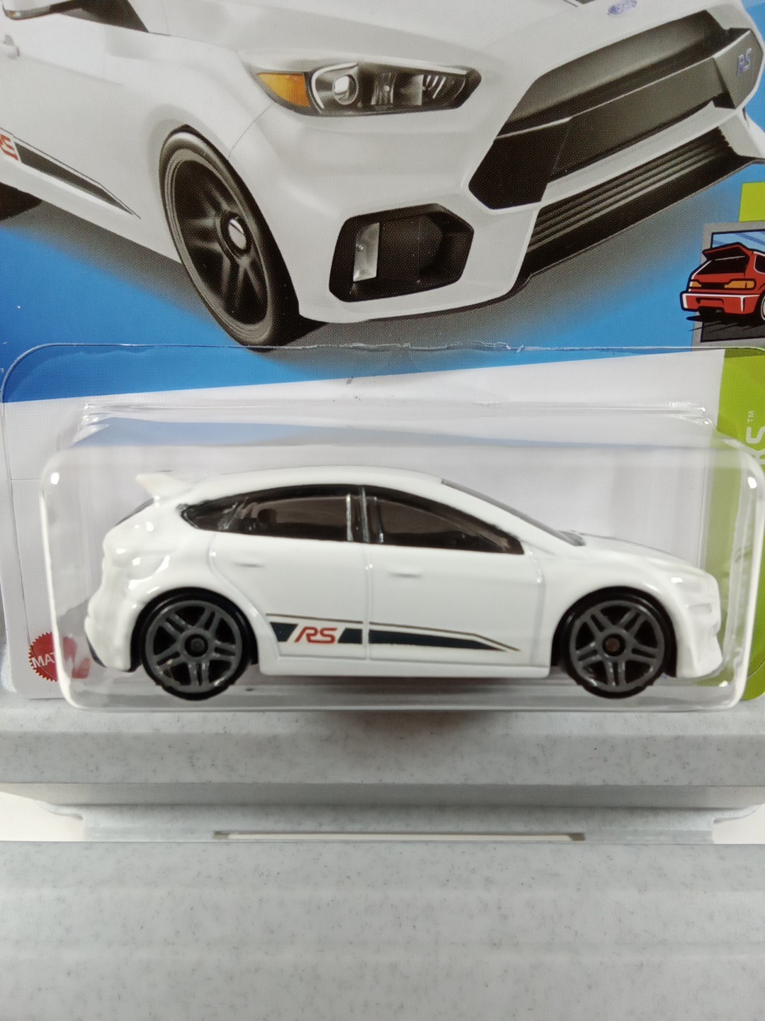 HW FORD FOCUS RS, 2022 HW HATCHBACKS, WHITE VARIATION, KROGER EXCLUSIVE O21