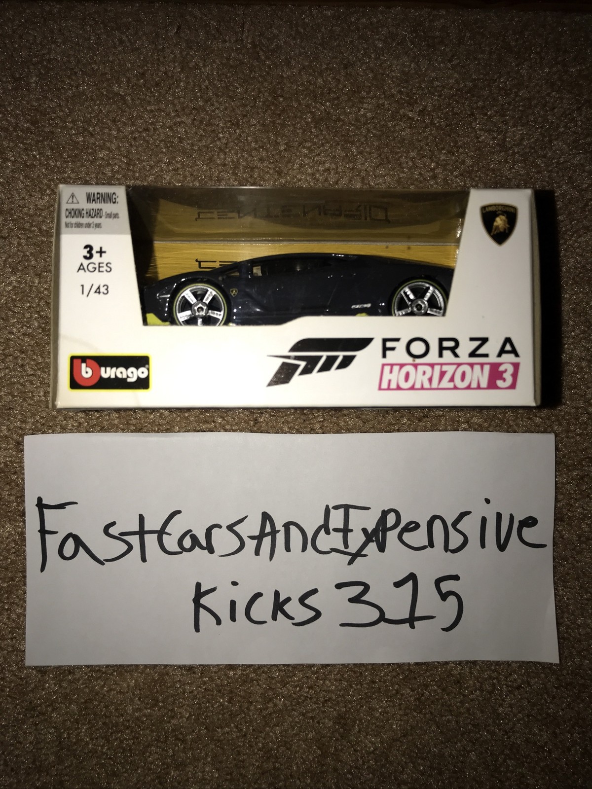 Forza Horizon 3 (2016) (Pre Order Only) Lamborghini Centenario Die Cast 1/43
