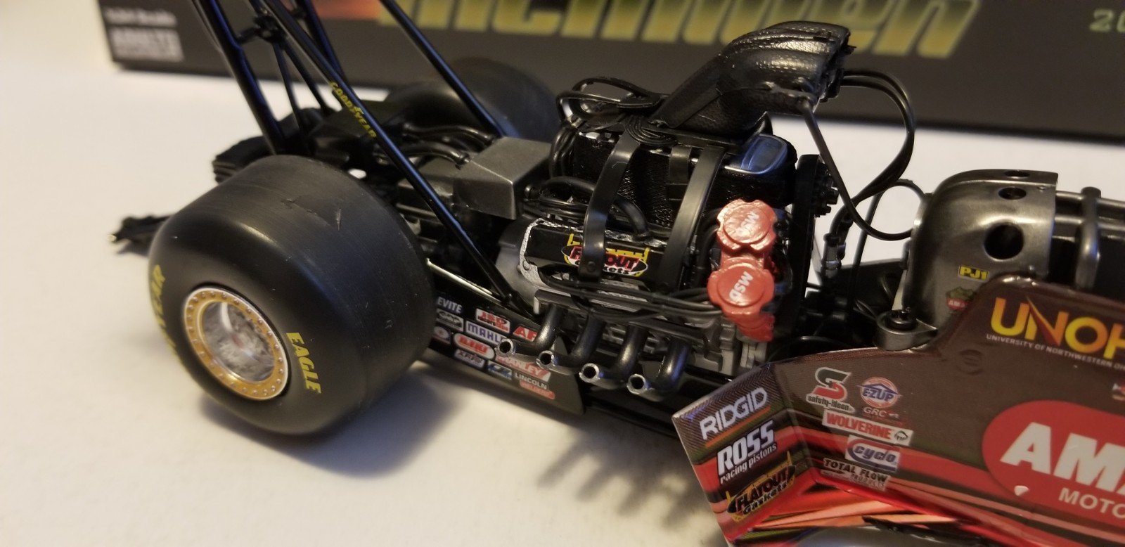 Terry Mcmillen 2011 AMALIE MOTOR OIL NHRA Top Fuel Dragster 1/24 By AUTO WORLD