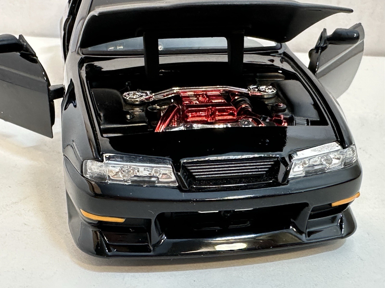 JADA OPTION D 1998 NISSAN 240SX (S-14) BLACK 1:24 DIECAST MODEL CAR NEW NO BOX