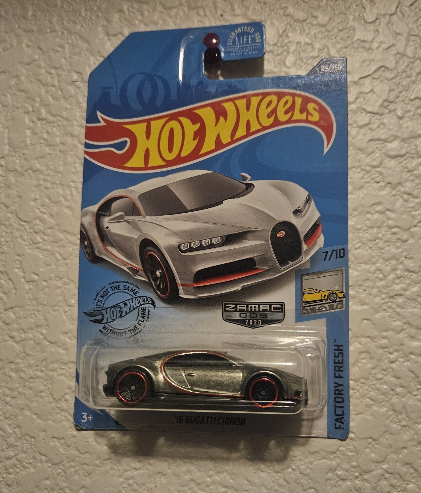 2020 Hot Wheels ‘16 Bugatti Chiron #89 Factory Fresh Zamac #5 Rare Great Card🔥