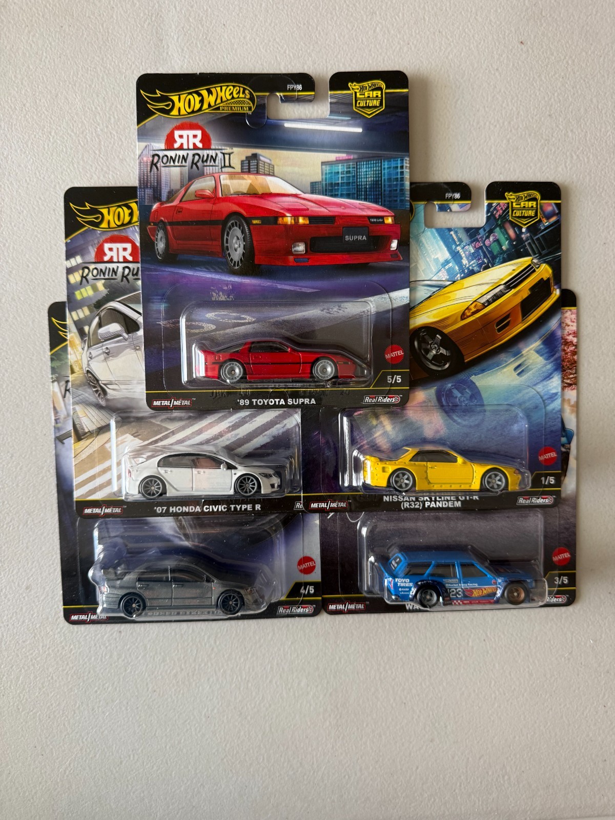 Hot Wheels Premium Ronin Run 2 Set of 5 BE1
