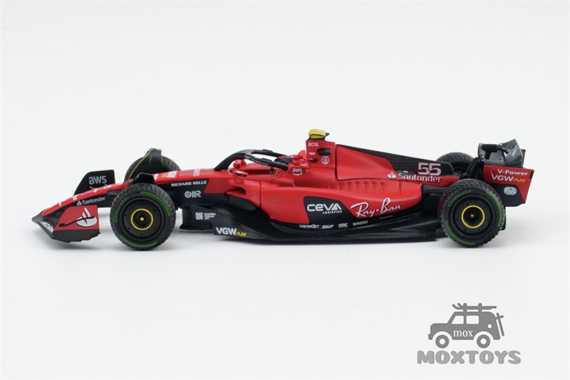 BBR 1:64 SF23 #16#55 C. Leclerc 2023 Monaco GP Diecast Model Car