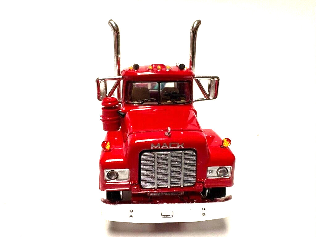 DCP FIRST GEAR 1/64 SCALE R MODEL MACK DAY CAB, RED & CHROME