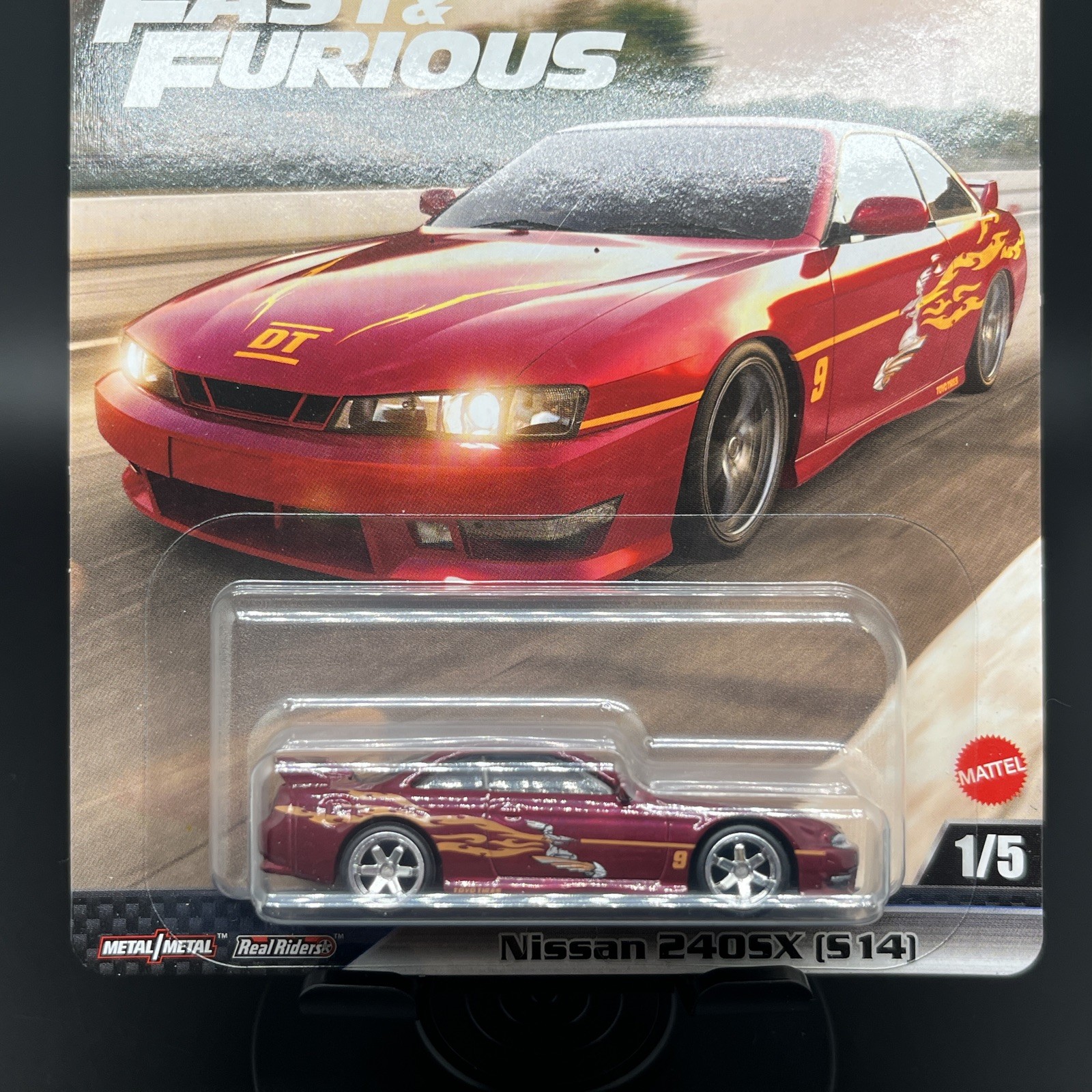 Hot Wheels Premium Fast & Furious 1:64 Diecast 1997 Nissan 240SX (S14) Red
