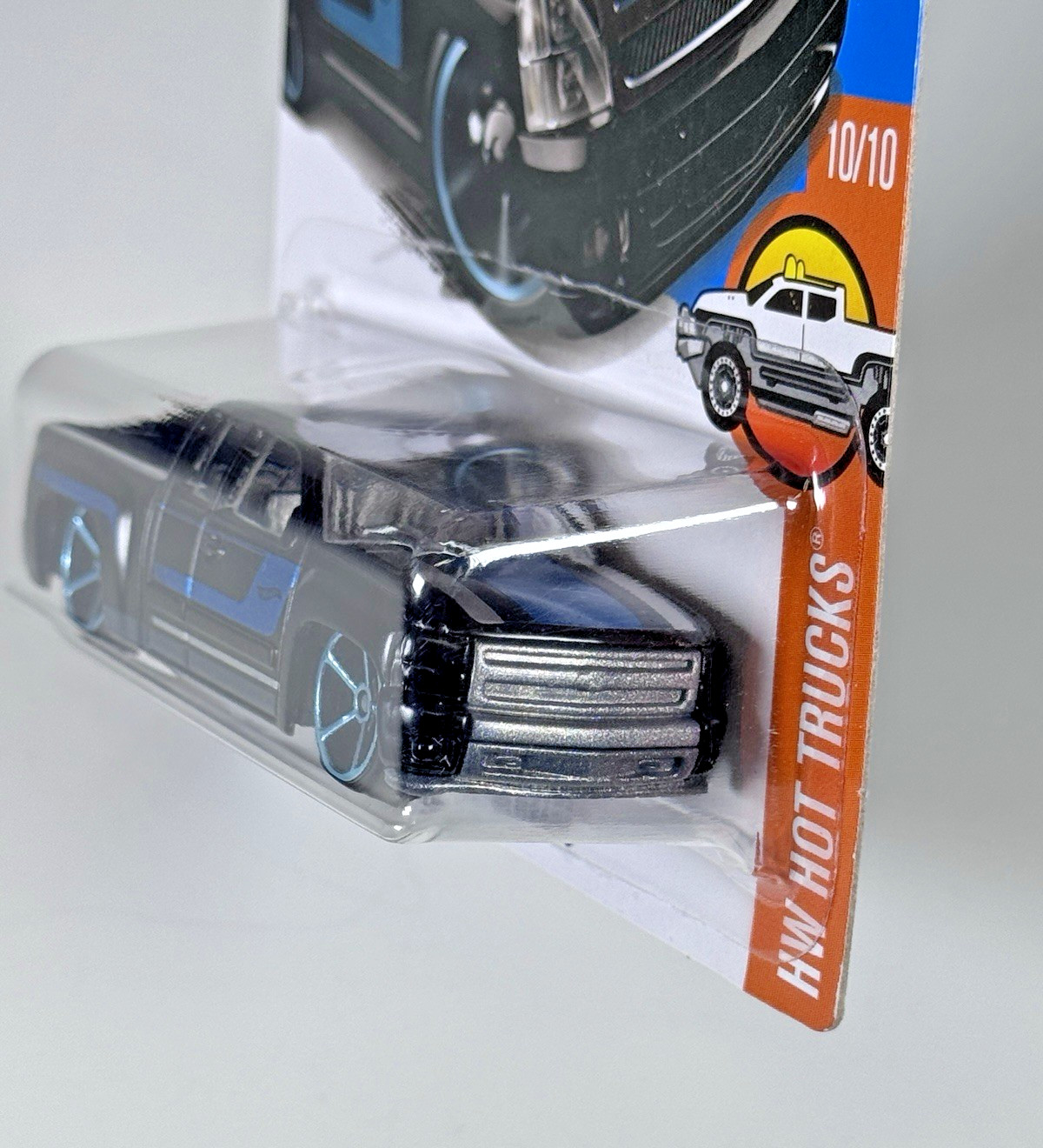 Hot Wheels Chevy Silverado Black HW Trucks 10/10 Factory Sealed Sticker