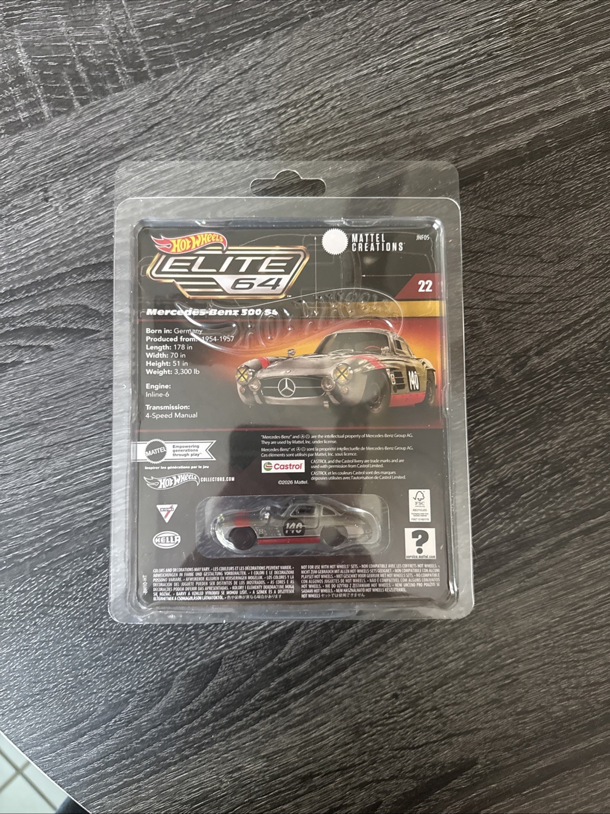 Hot Wheels Elite 64 Mercedes Benz 300 SL