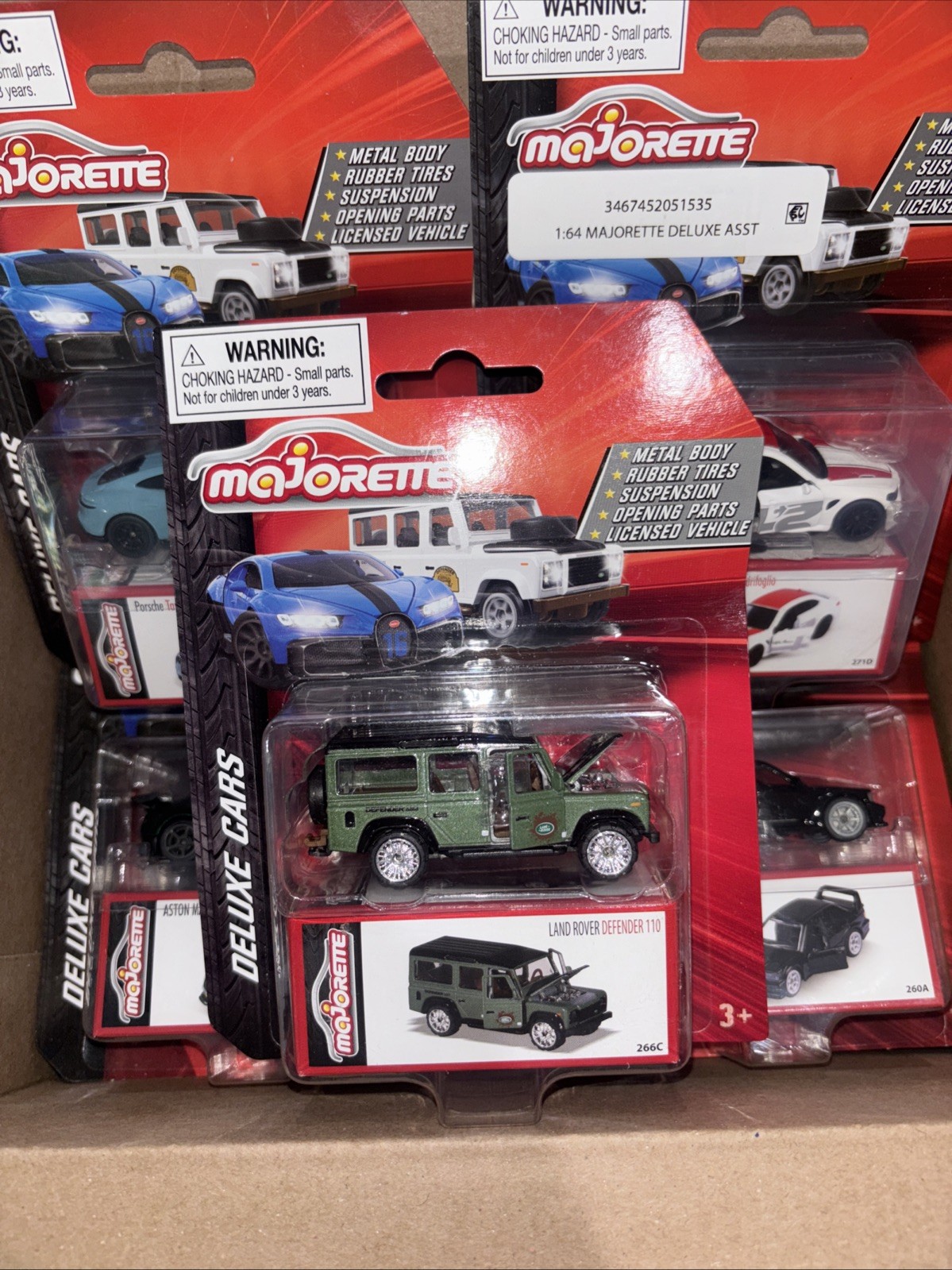 Majorette Deluxe Cars Lot Of (8)-Brand New With MINT/NM Cards & Packaging