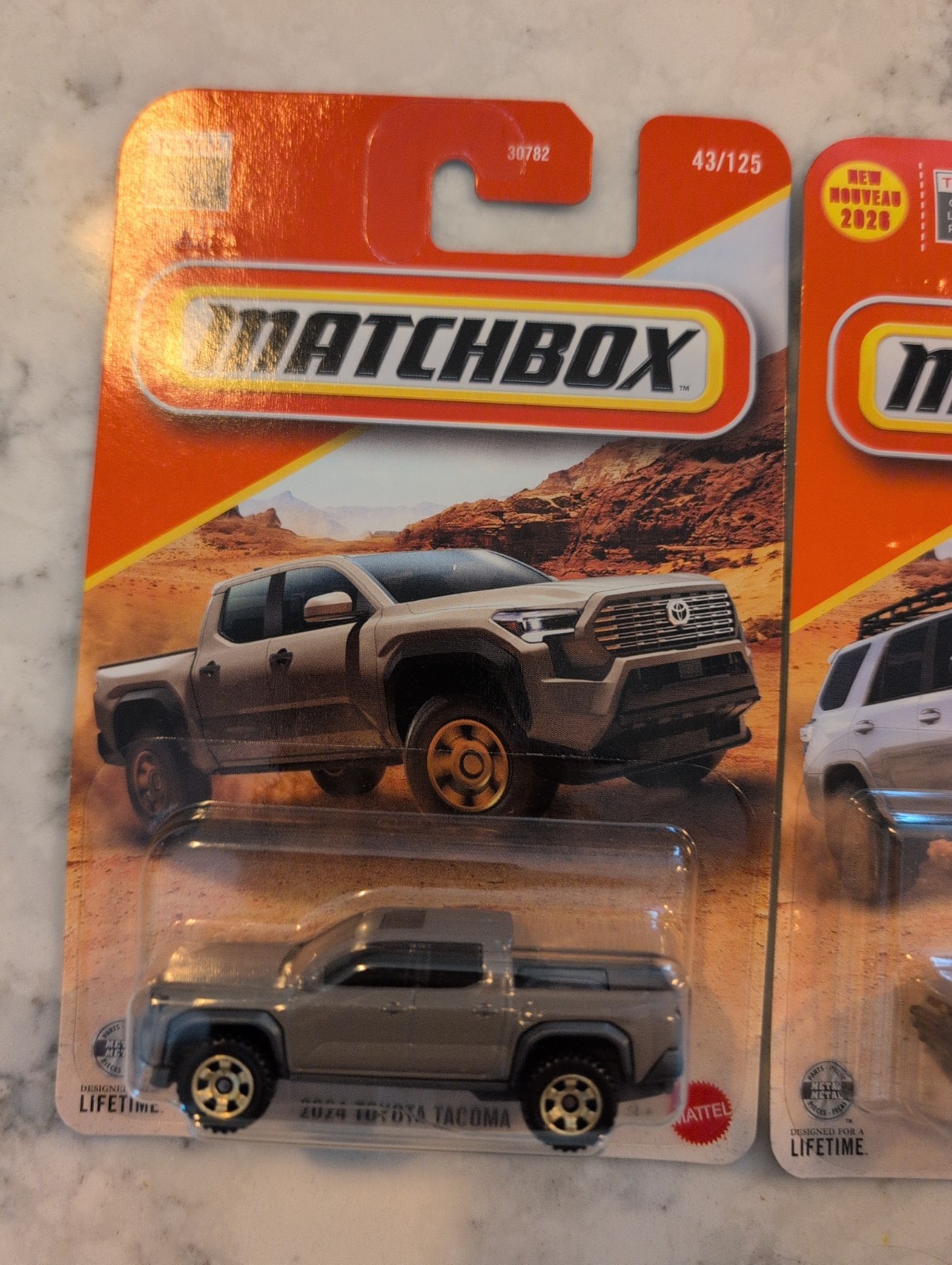 2026 Matchbox 2019 Toyota 4Runner & 2024 Toyota Tacoma. Lot Of 2