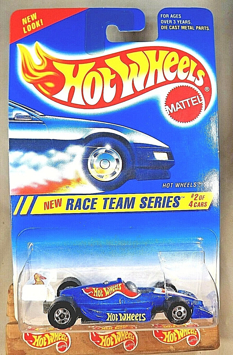 1995 Hot Wheels #276 Race Team Series 2/4 HOT WHEELS 500 Blue w/ChromeBWSp-Varia