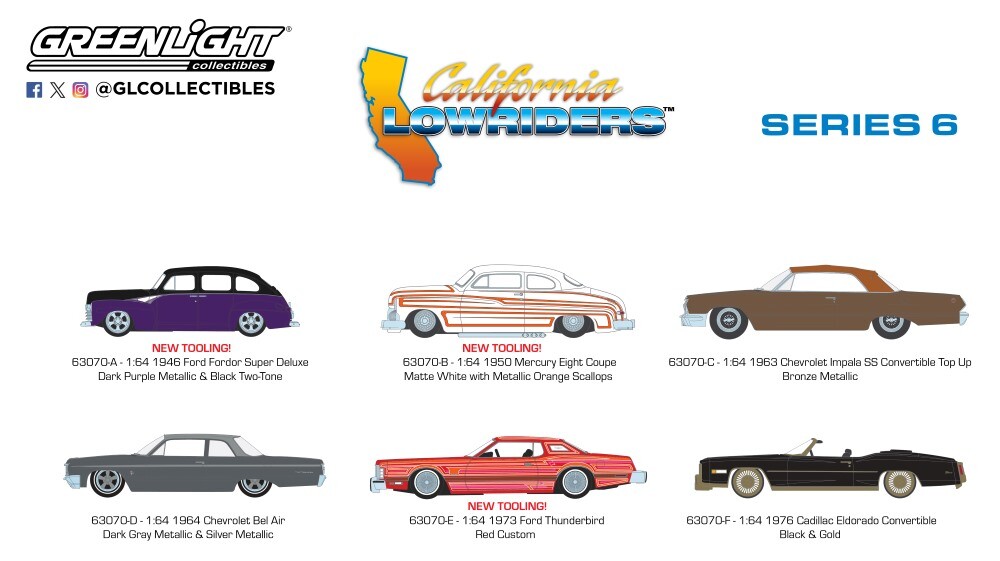 Greenlight California Lowriders Series 6 – 1946 Ford Fordor Super Deluxe 63070-A