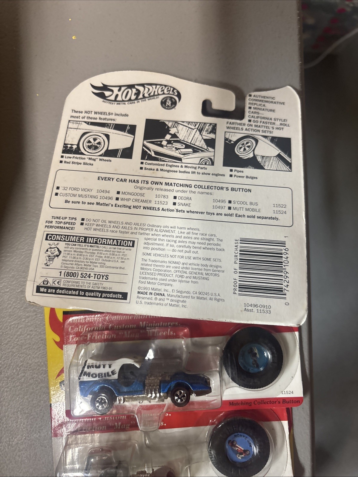 Hot Wheels Vintage Collection EXCLUSIVE SERIES II ☆ button;redline☆ Lot Of 4