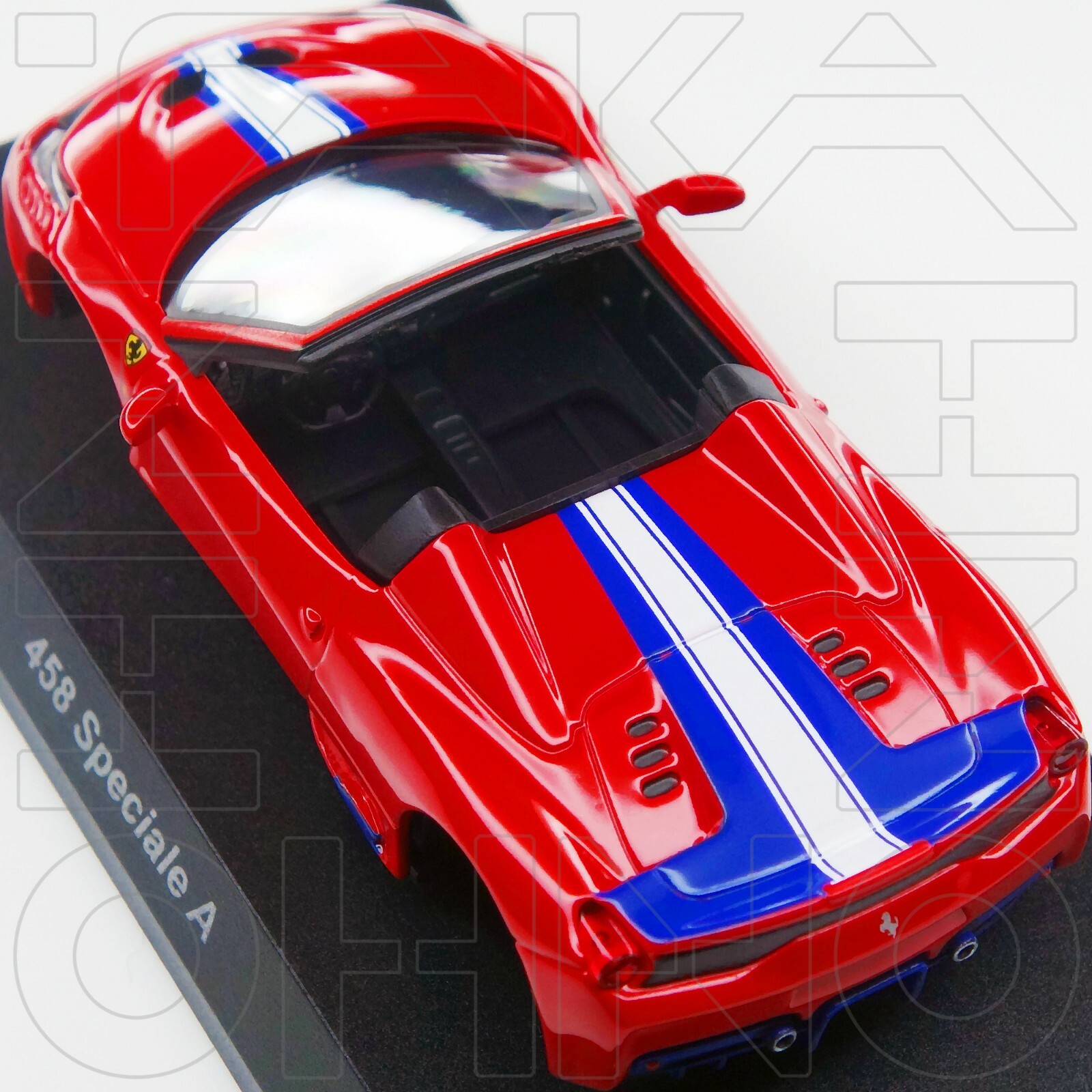Ferrari 458 Speciale A KYOSHO 1:64 COLLECTION 12 Rosso Corsa Red + Black Rim NIB