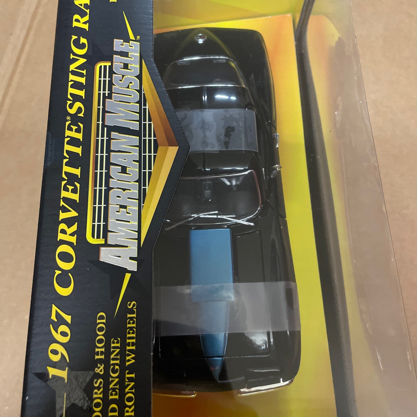 VINTAGE ERTL AMERICAN MUSCLE 1967 CORVETTE STING RAY LIMITED EDITION BLACK ⚫️