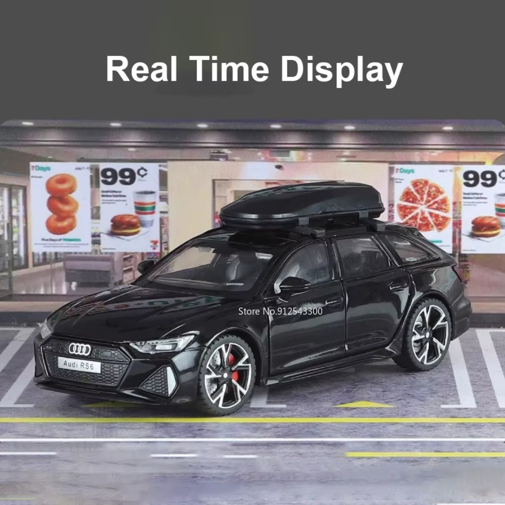 1:32 AUDI RS6 Diecast Alloy Car Model Toy Light & Sound Collectable Gift NEW