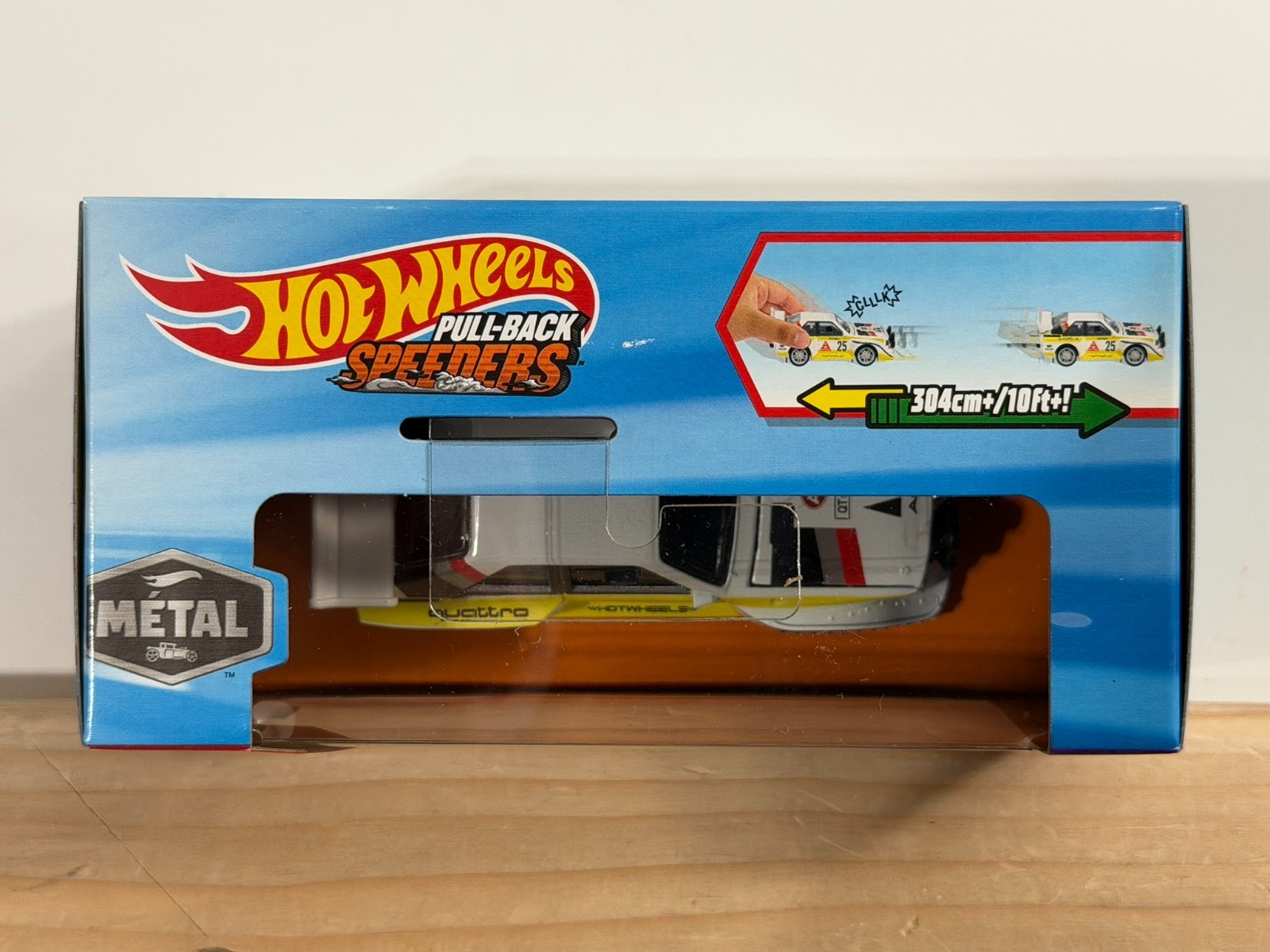 Hot Wheels PULL-BACK SPEEDERS HW TORQUE AUDI SPORT QUATTRO S1 E2 WHITE