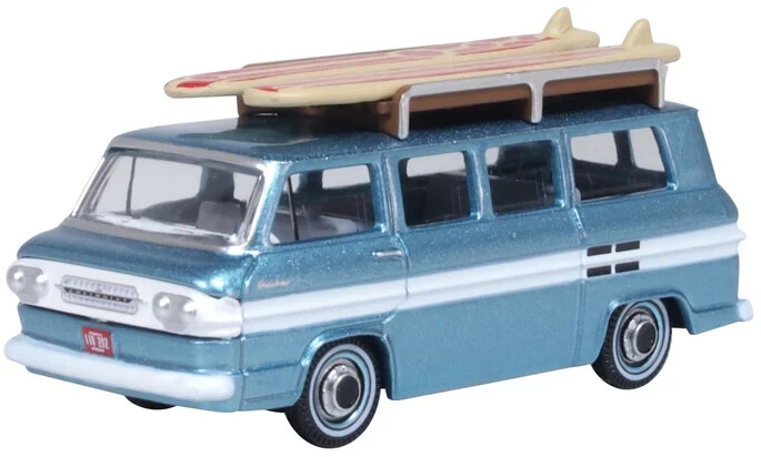 Oxford 1961 Chevrolet Corvair Passenger Wagon Turquoise 1/87 HO diecast