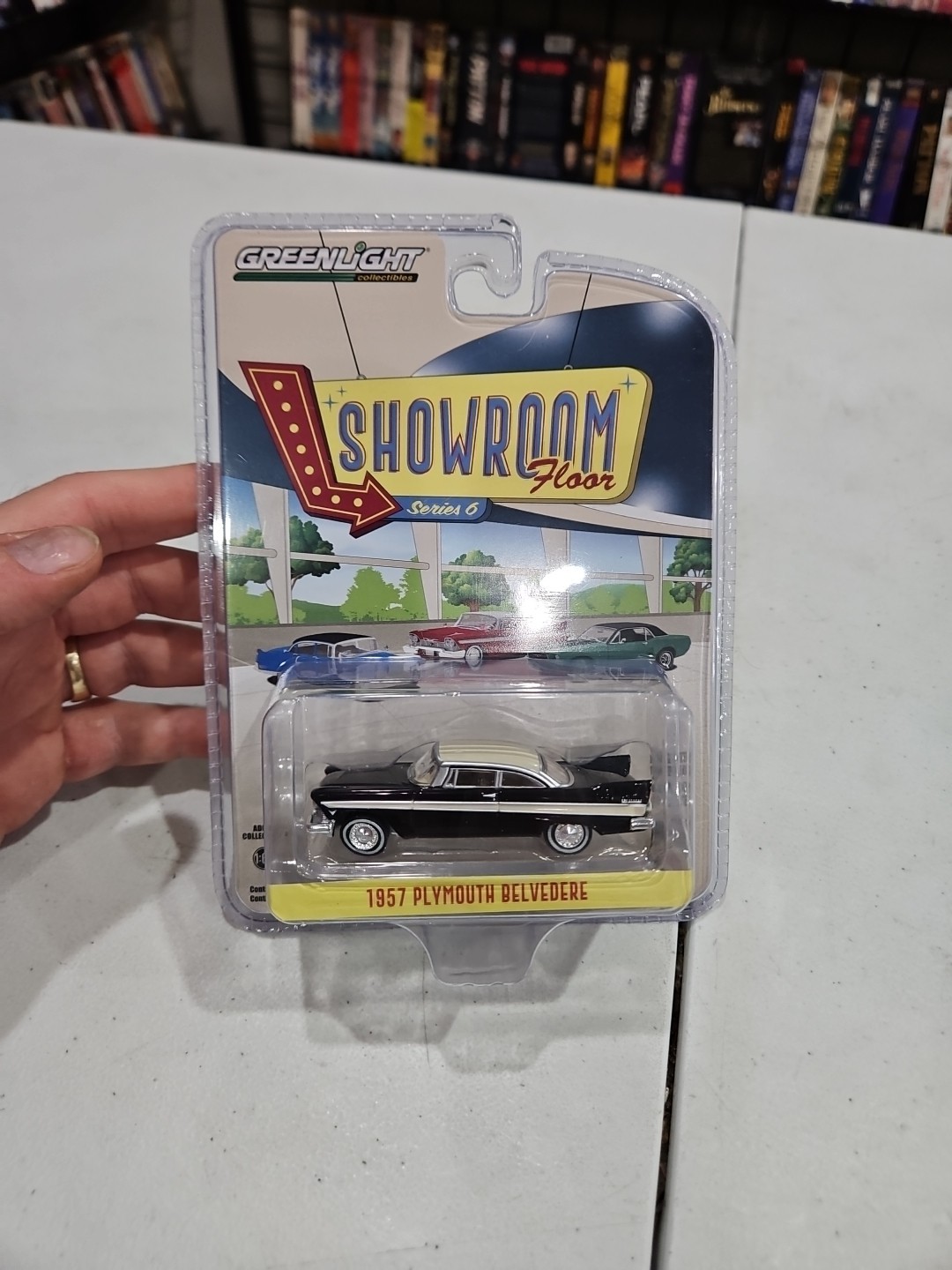 Greenlight Showroom Floor Series 6 1957 Plymouth Belvedere 1:64 Diecast 🇺🇸