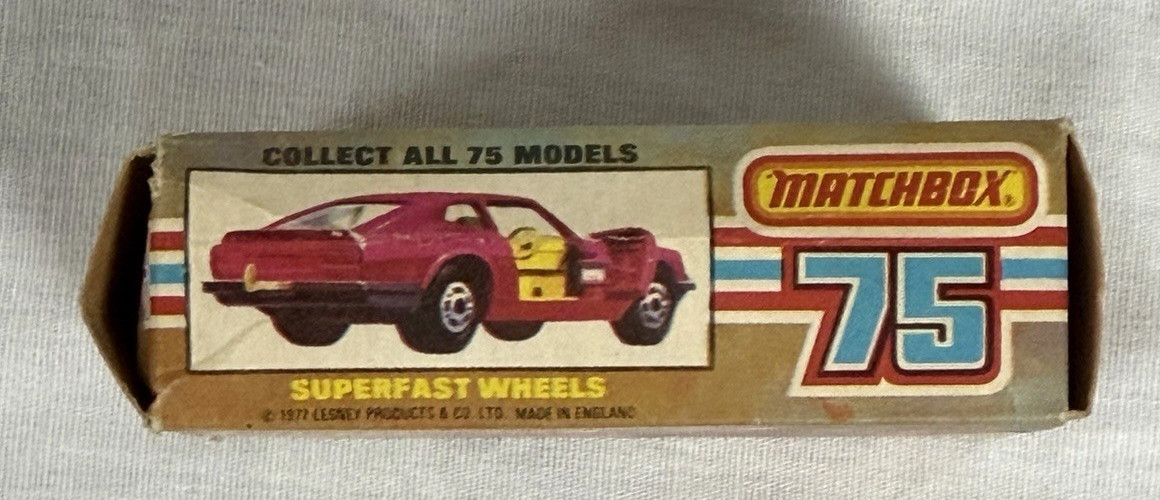 Matchbox Lesney Superfast #67- 1970’s Datsun 260-Z Purple, Original Type L Box