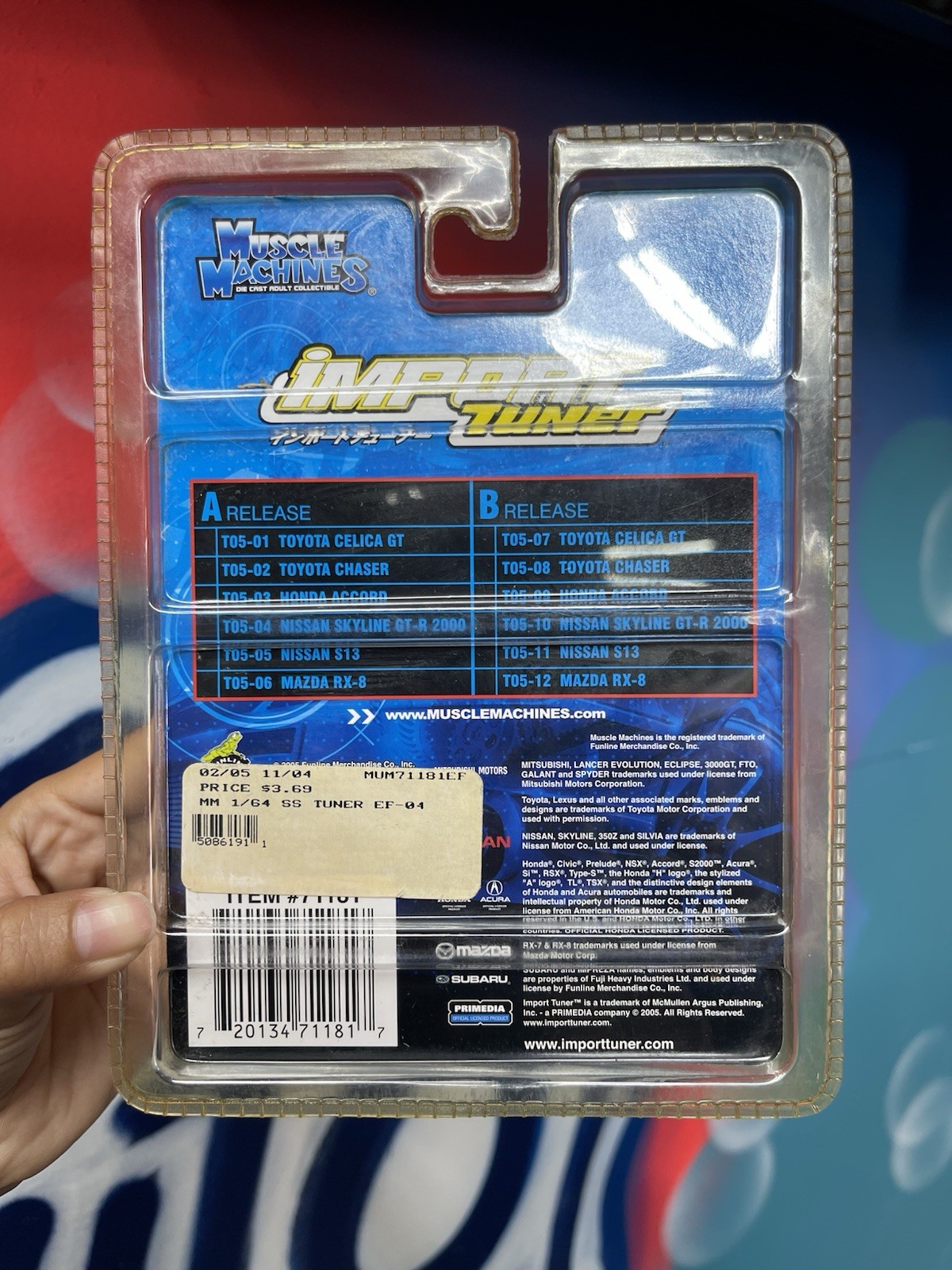 Muscle Machines 1 64 scale JDM Import Tuner 2001 Subaru WRX