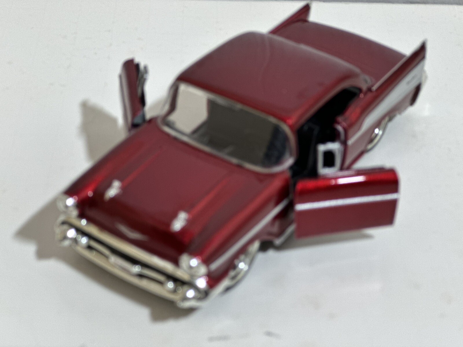 JADA BTM 1957 CHEVY BEL AIR RED 1:32 DIECAST CAR 5″ PULL BACK NEW NO BOX