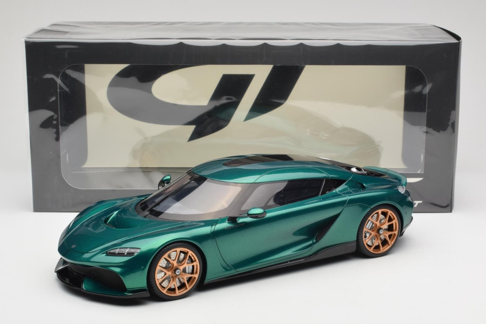 2024 Koenigsegg Gemera (GT888) Racing Green 1/18 scale model by GT Spirit (New)