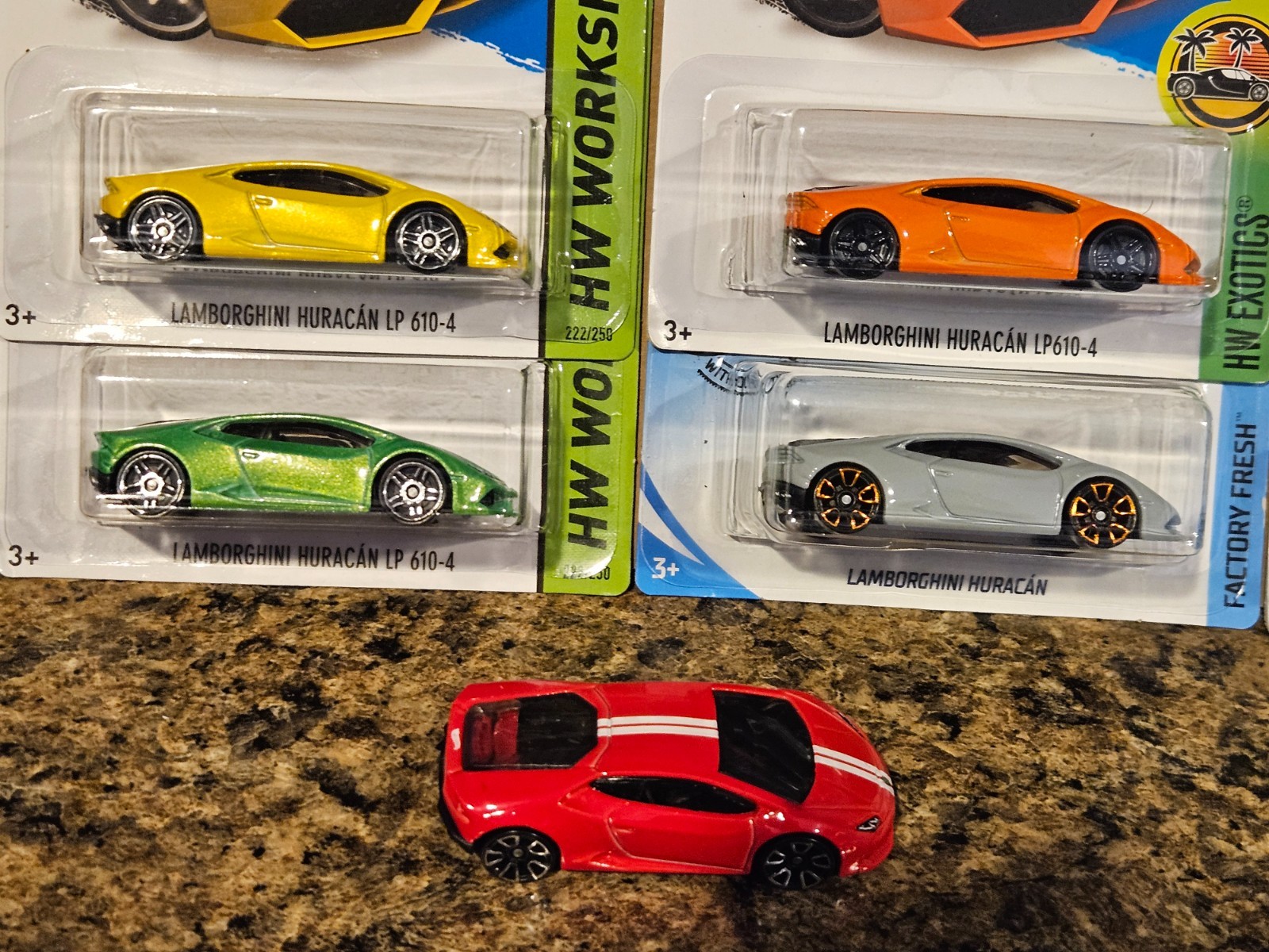 Hot Wheels Lot of 11 Lamborghini Huracan LP 610-4 620-2 Super Trofeo Yellow Red
