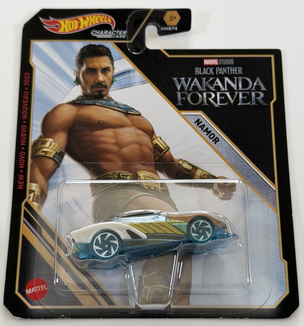 Hot Wheels Character Cars Namor Marvel Studios Black Panther Wakanda Forever Car