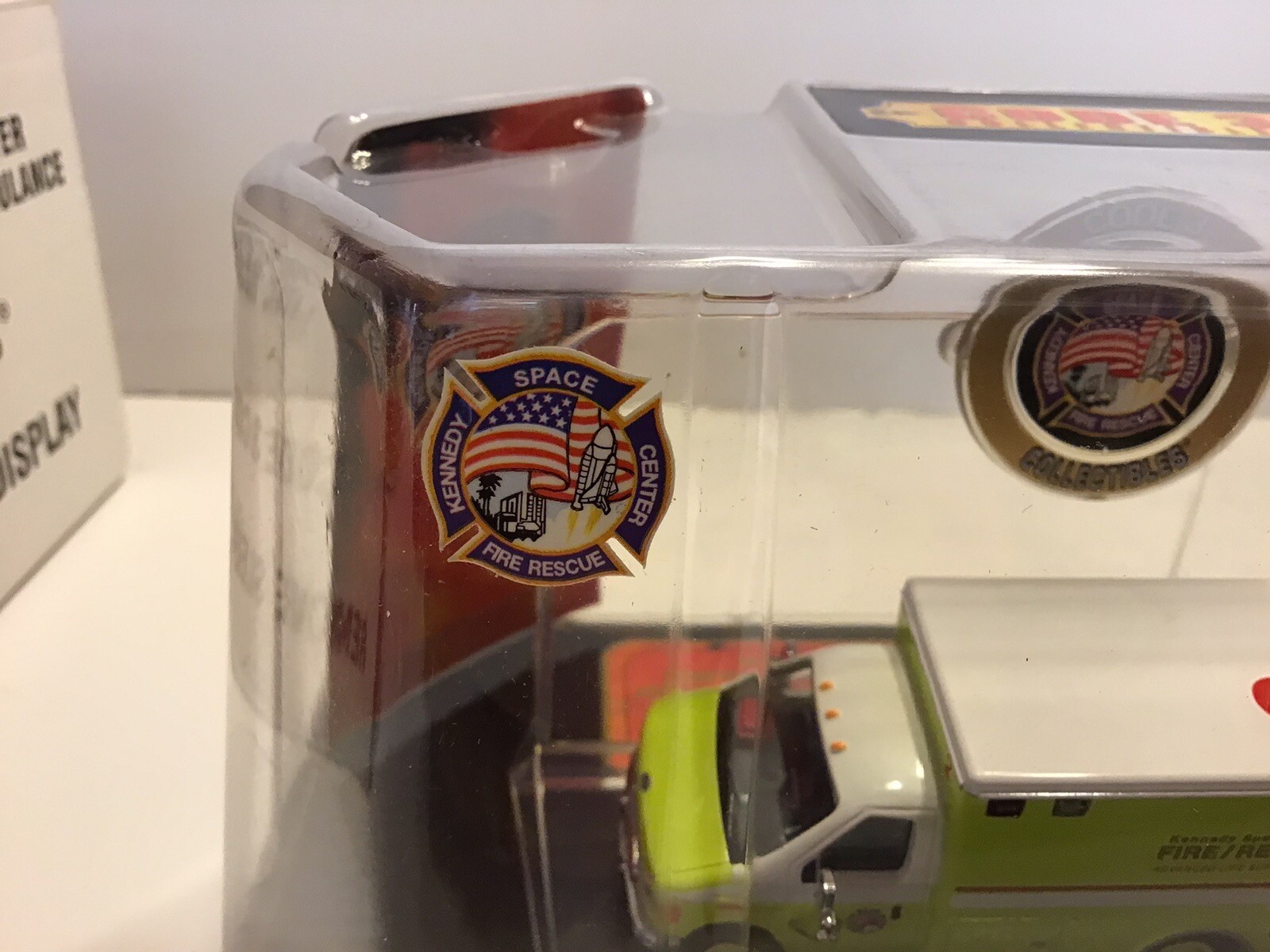 Code 3 Kennedy Space Center Fire Rescue Ford E-350 Ambulance 12061, Has A Stand